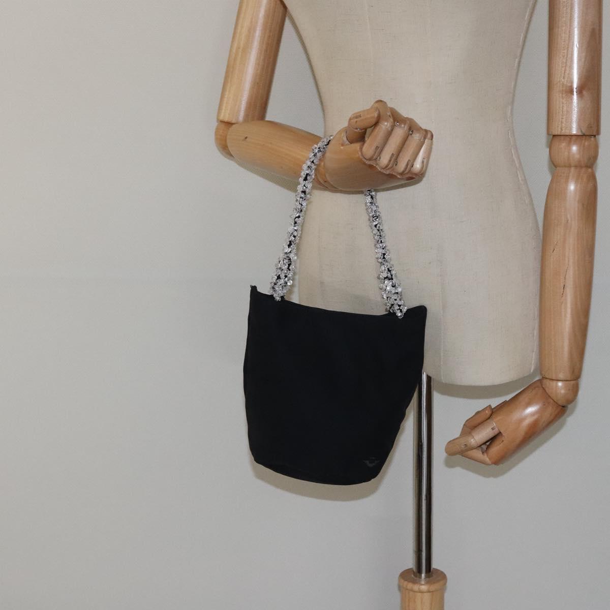 Bottega Veneta Black Nylon Handbag (Pre-Owned)