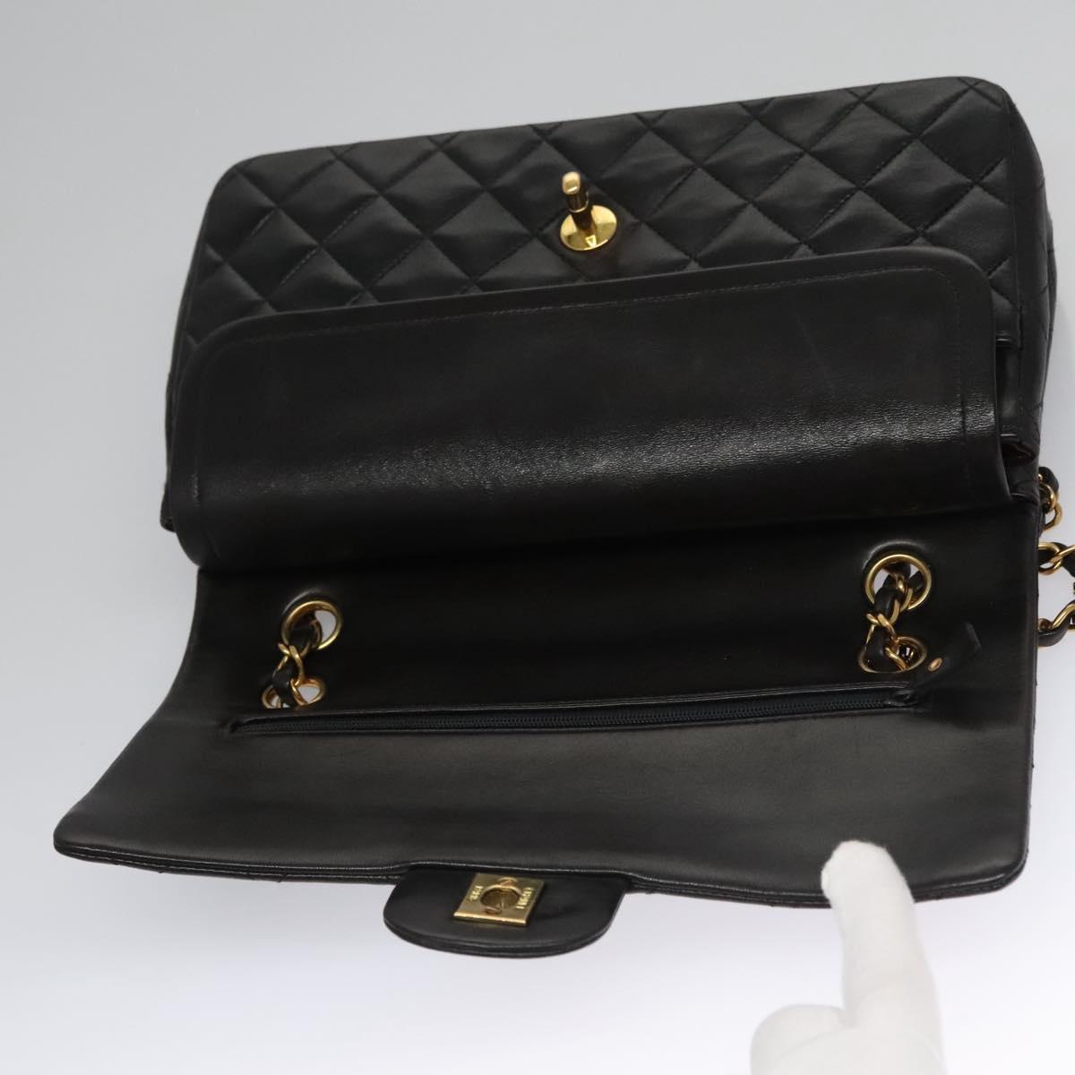 Chanel Timeless Black Leather Shoulder Bag (Pre-Owned)