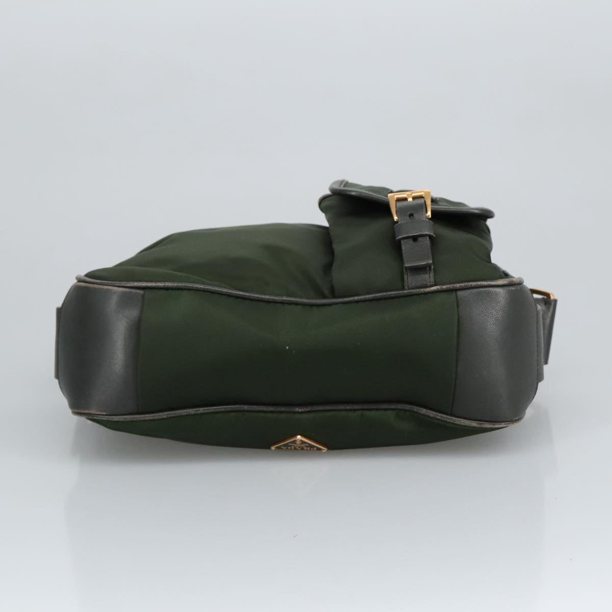 Prada Khaki Synthetic Shoulder Bag (Pre-Owned)