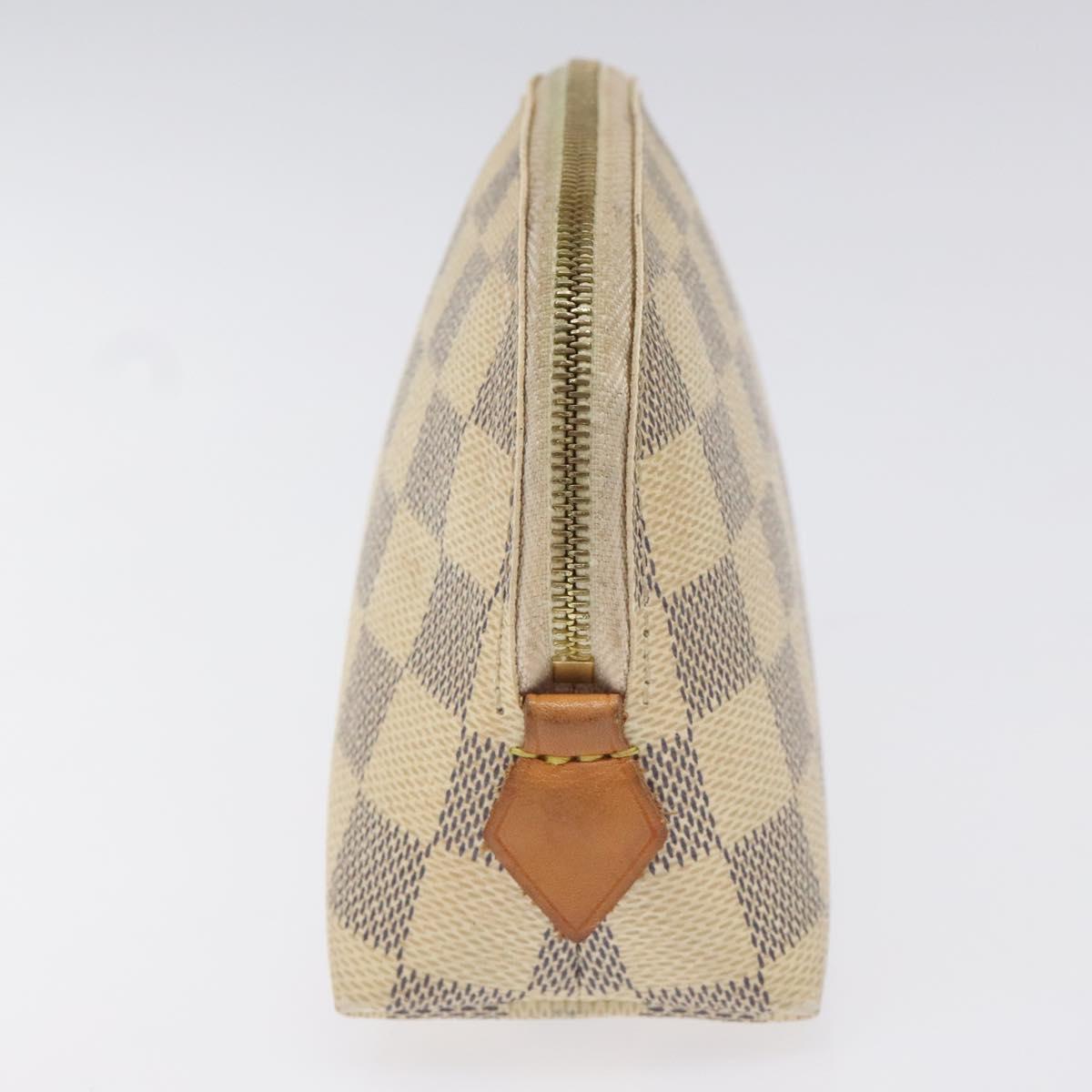 Louis Vuitton Cosmetic Pouch White Canvas Clutch Bag (Pre-Owned)