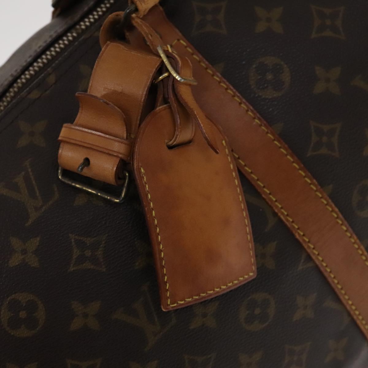 Louis Vuitton Keepall 55 Brown Canvas Travel Bag (Pre-Owned)