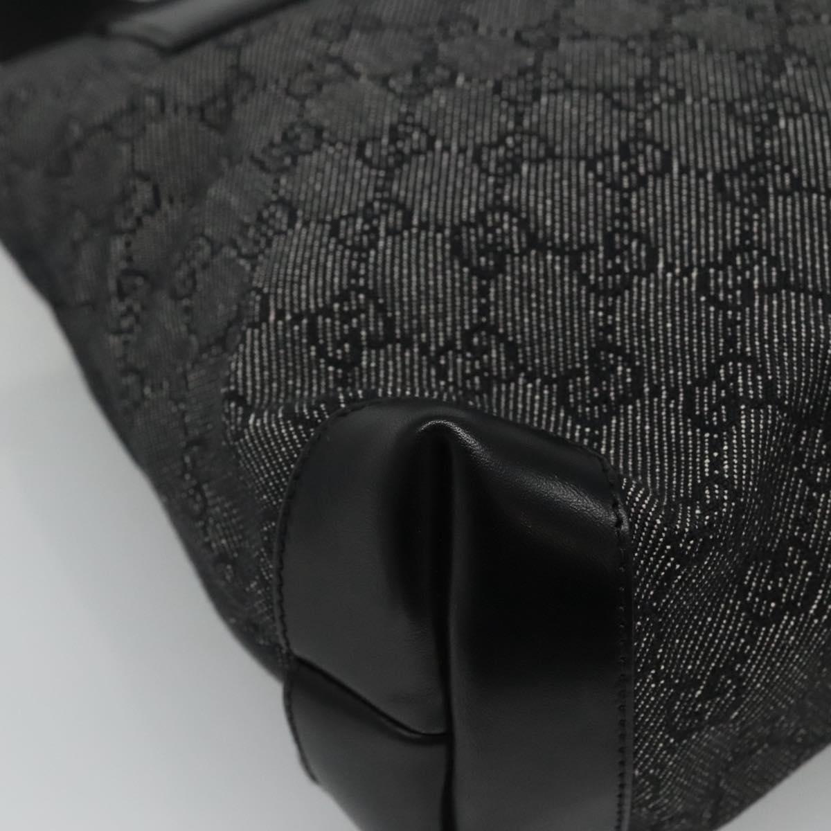 Gucci Gg Canvas Black Canvas Tote Bag (Pre-Owned)