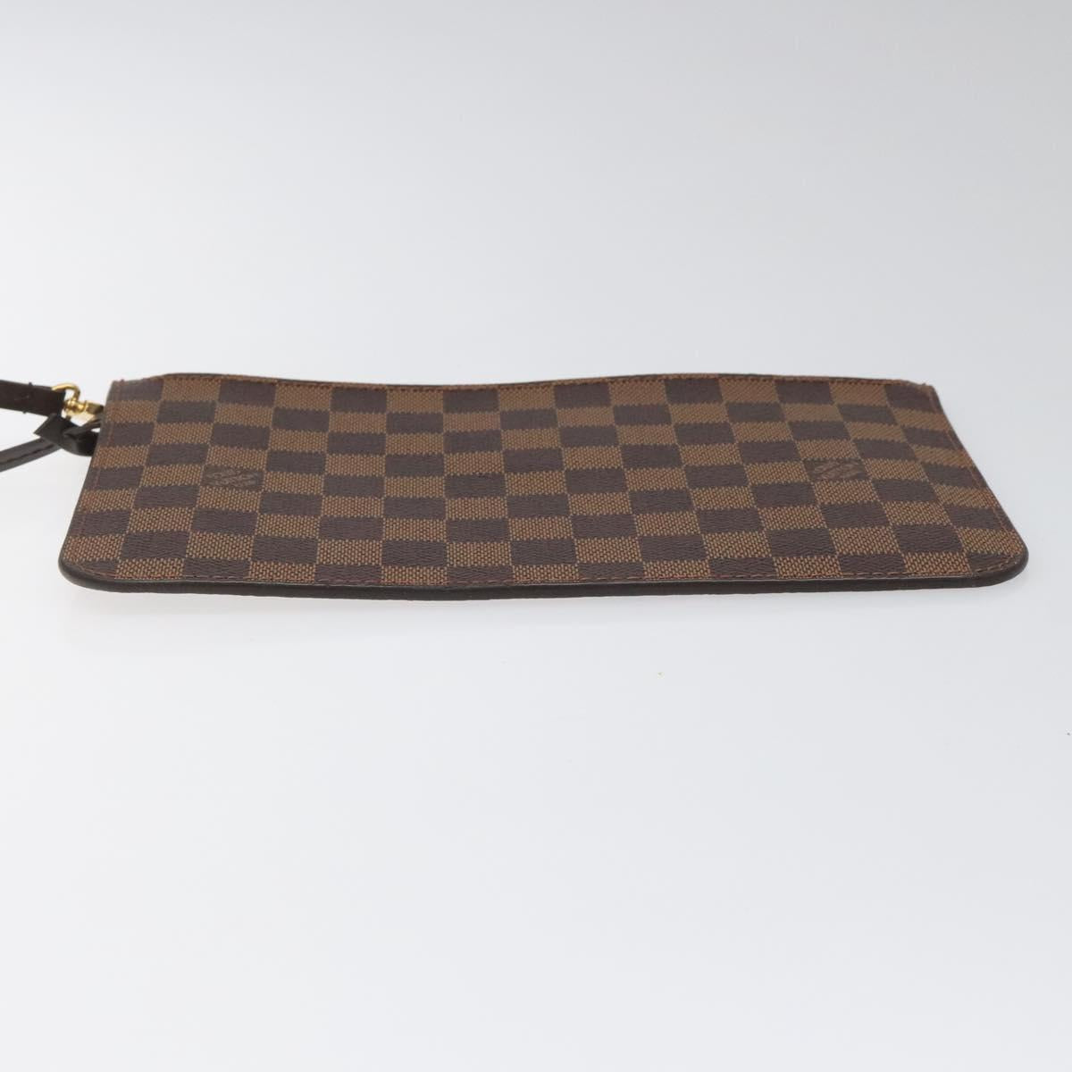 Louis Vuitton Pochette Accessoire Brown Canvas Clutch Bag (Pre-Owned)