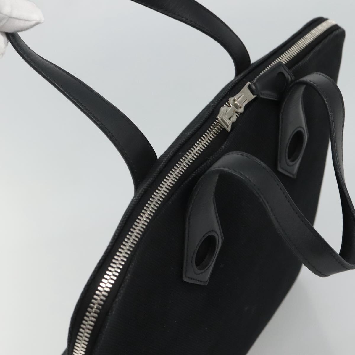 Hermès Heeboo Black Canvas Handbag (Pre-Owned)