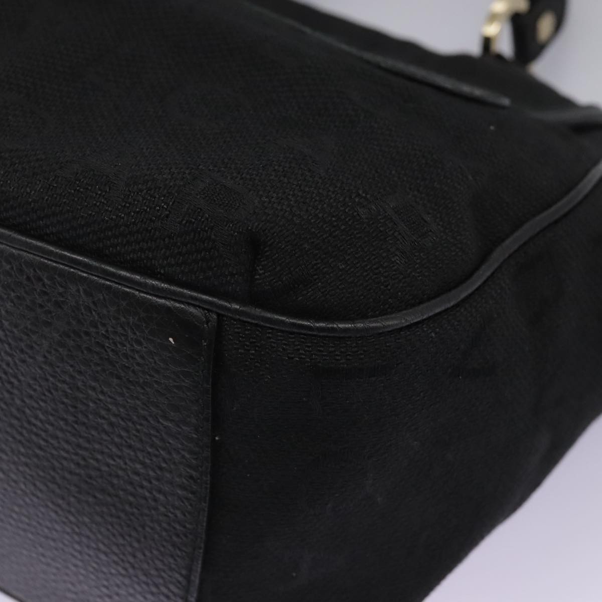 Bulgari Black Canvas Handbag (Pre-Owned)