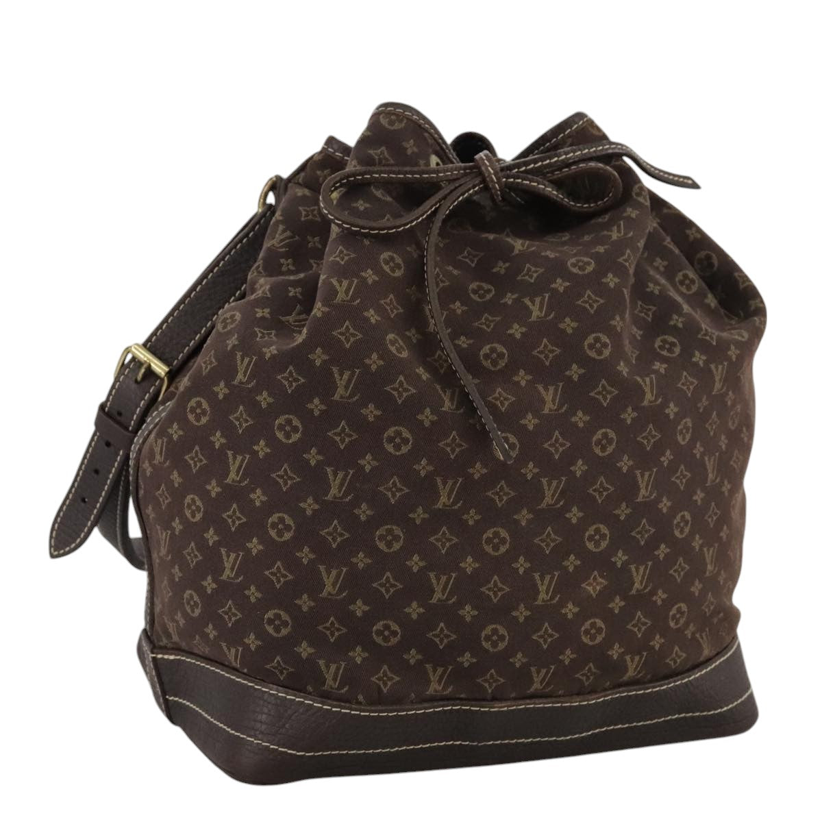 Louis Vuitton Noe Brown Canvas Shoulder Bag (Pre-Owned)