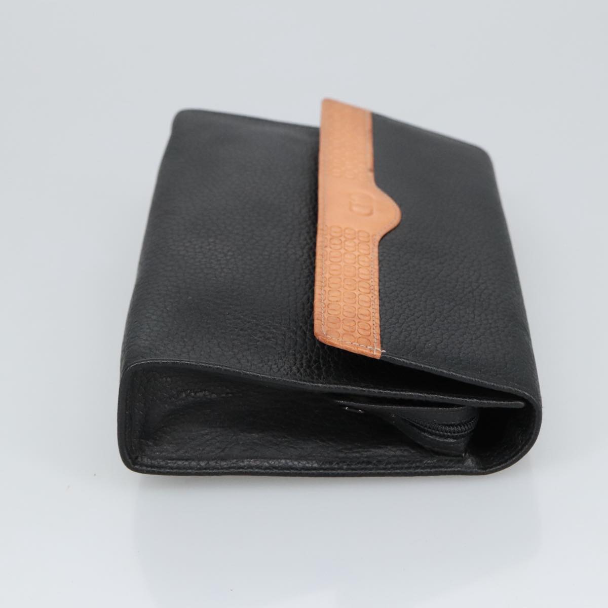 Dior Cd Black Leather Clutch Bag (Pre-Owned)