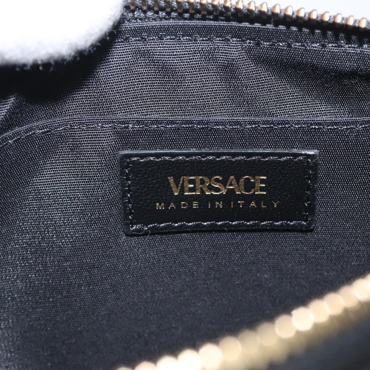 Versace Medusa Black Leather Shoulder Bag (Pre-Owned)