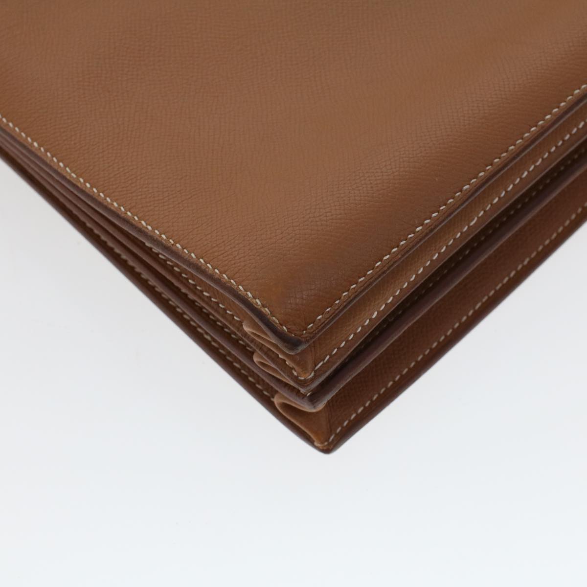 Hermès -- Brown Leather Briefcase Bag (Pre-Owned)