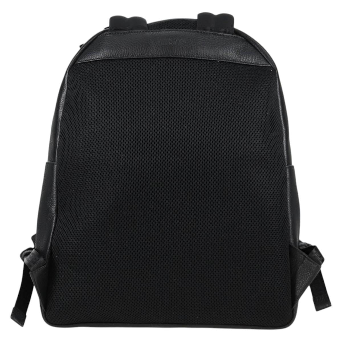 Versace Medusa Black Leather Backpack Bag (Pre-Owned)