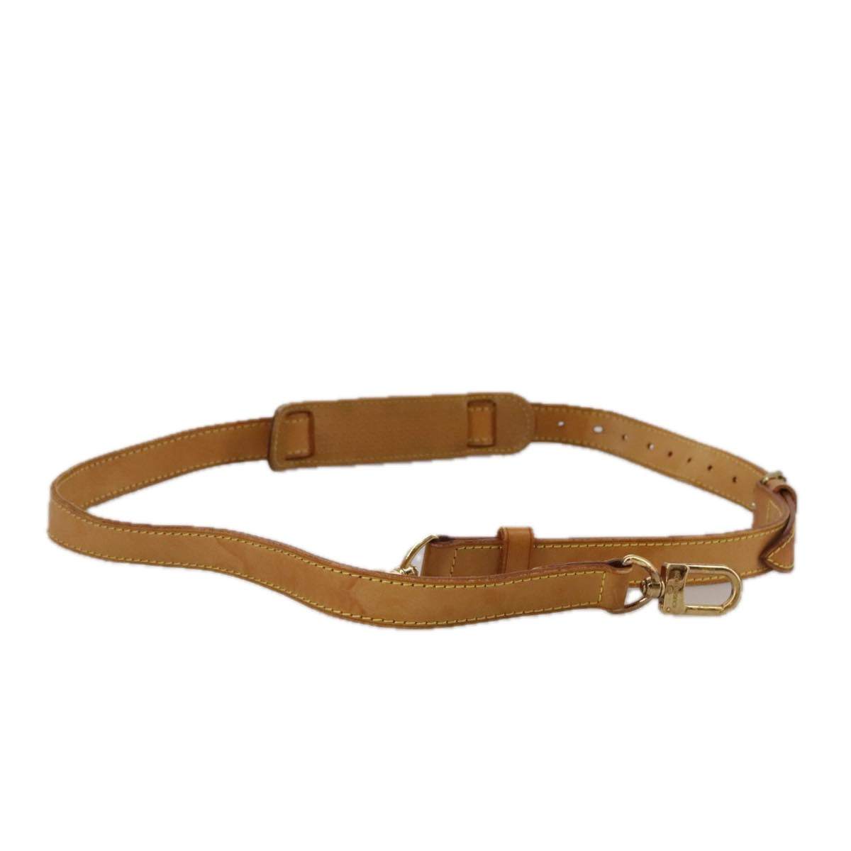 Louis Vuitton Shoulder Strap Beige Leather Bag Jewelry (Pre-Owned)
