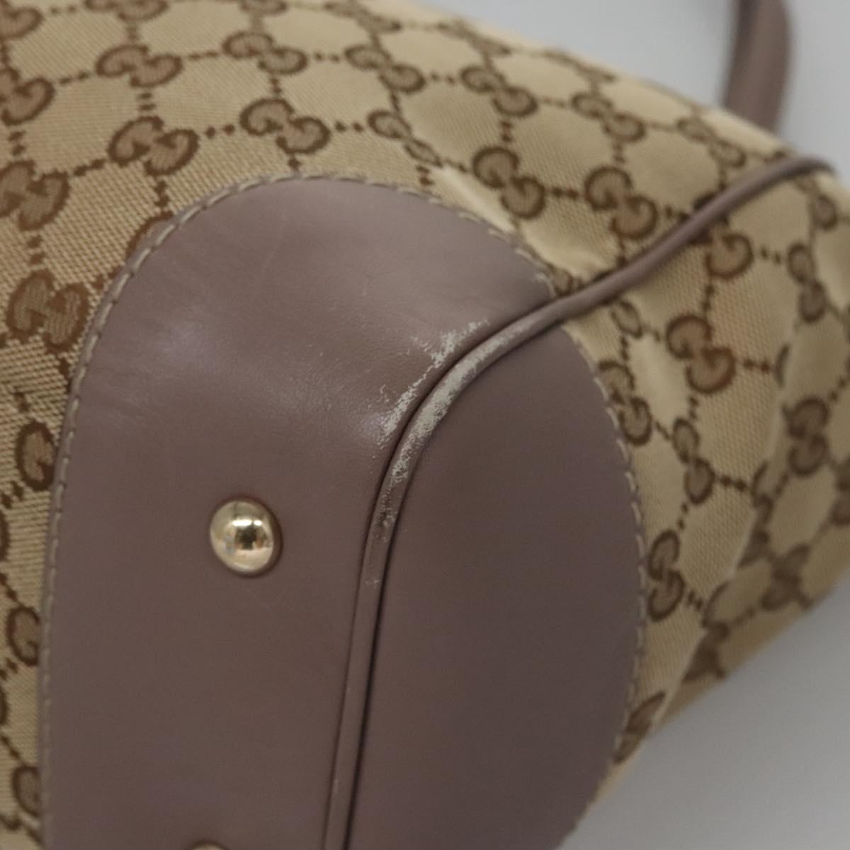 Gucci Gg Canvas Beige Canvas Tote Bag (Pre-Owned)