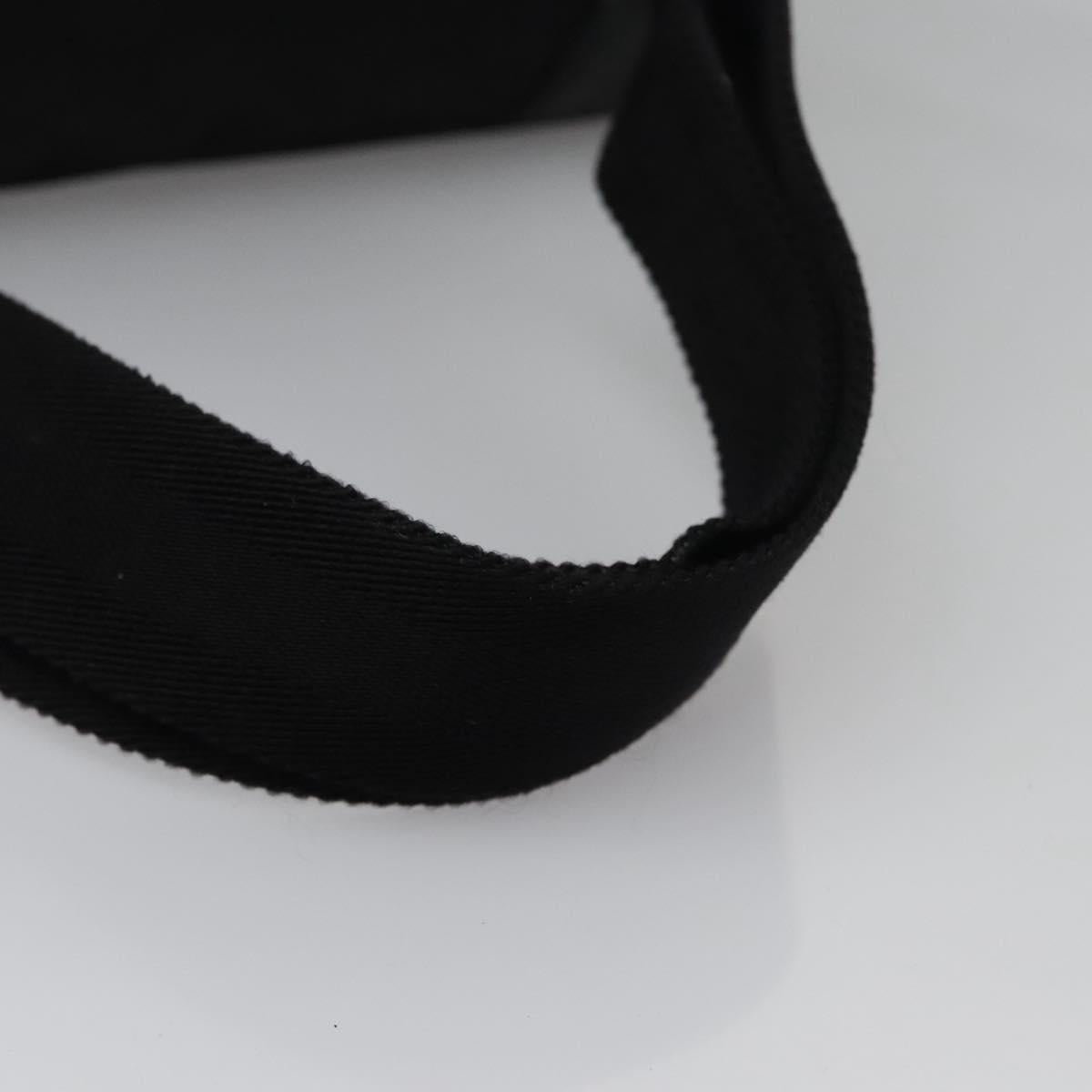 Gucci Gg Canvas Black Canvas Shoulder Bag (Pre-Owned)