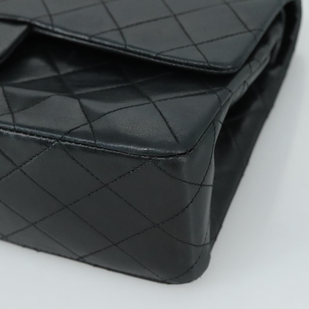 Chanel Timeless Black Leather Shoulder Bag (Pre-Owned)