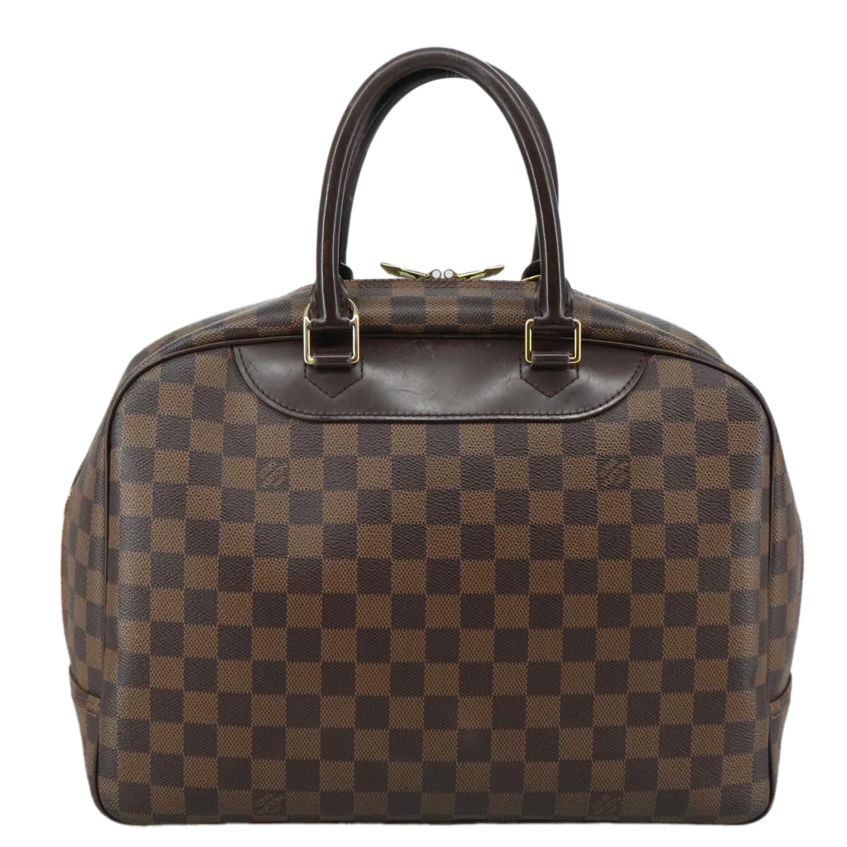 Louis Vuitton Deauville Brown Canvas Tote Bag (Pre-Owned)