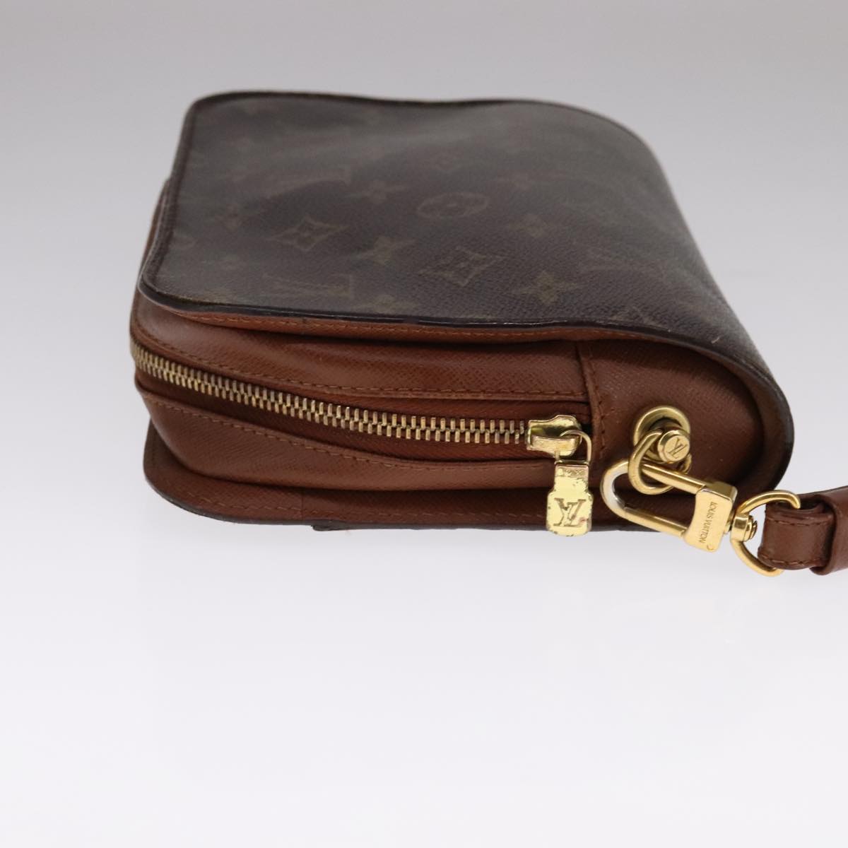 Louis Vuitton Orsay Brown Canvas Clutch Bag (Pre-Owned)