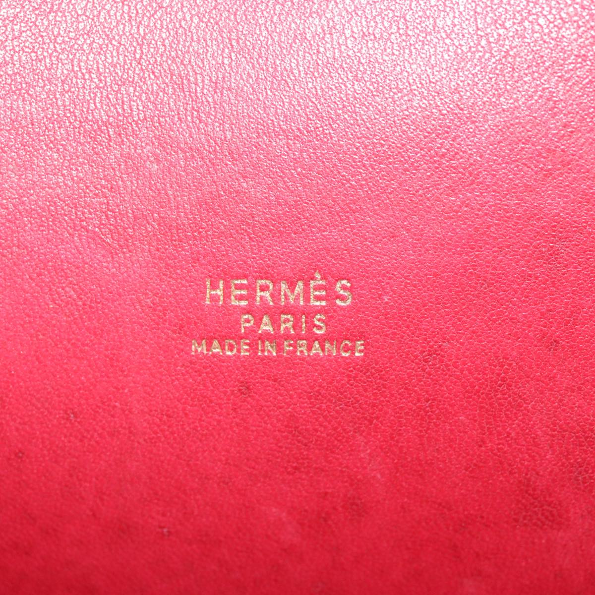 Hermès Red Leather Shoulder Bag (Pre-Owned)