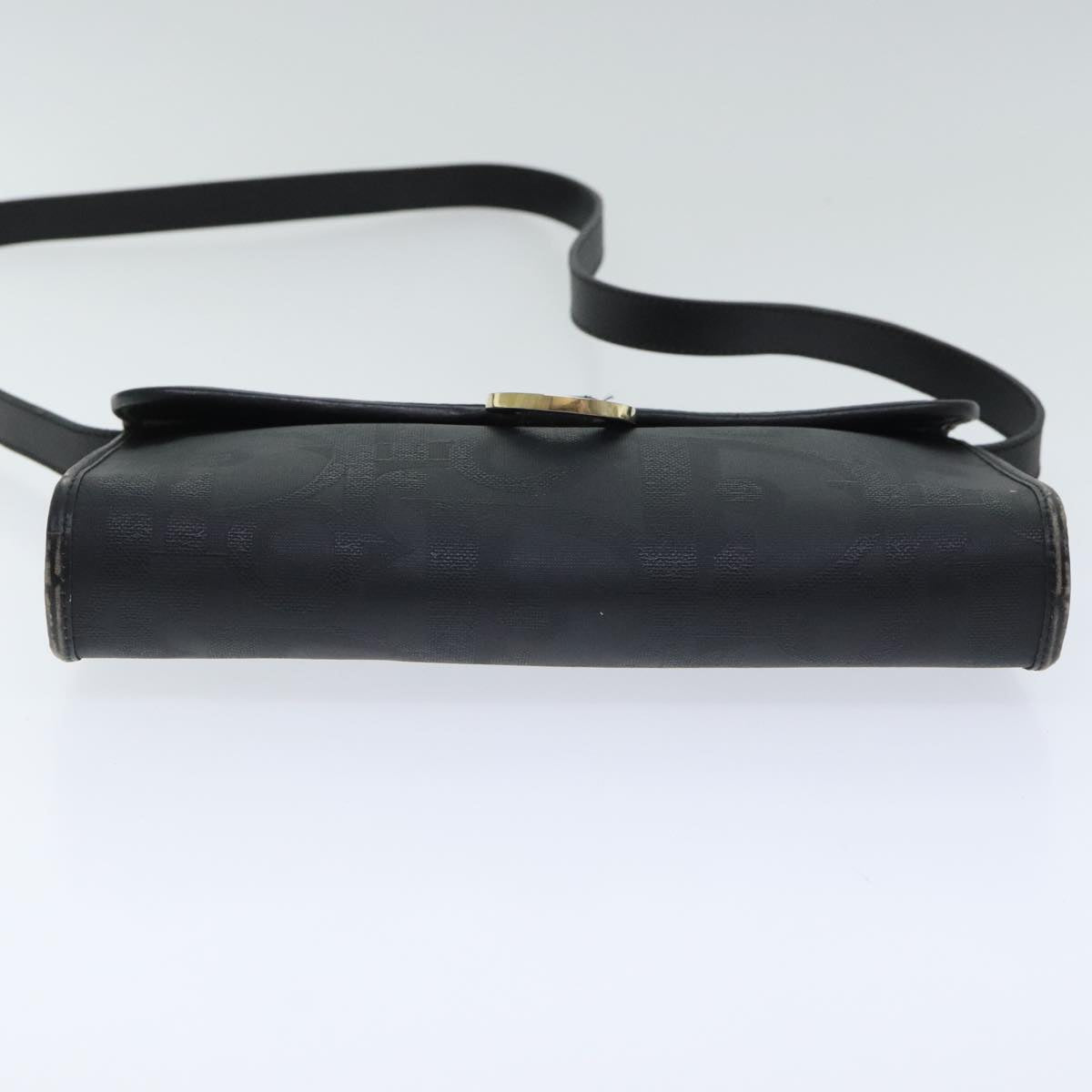 Dior Trotter Black Canvas Shoulder Bag (Pre-Owned)