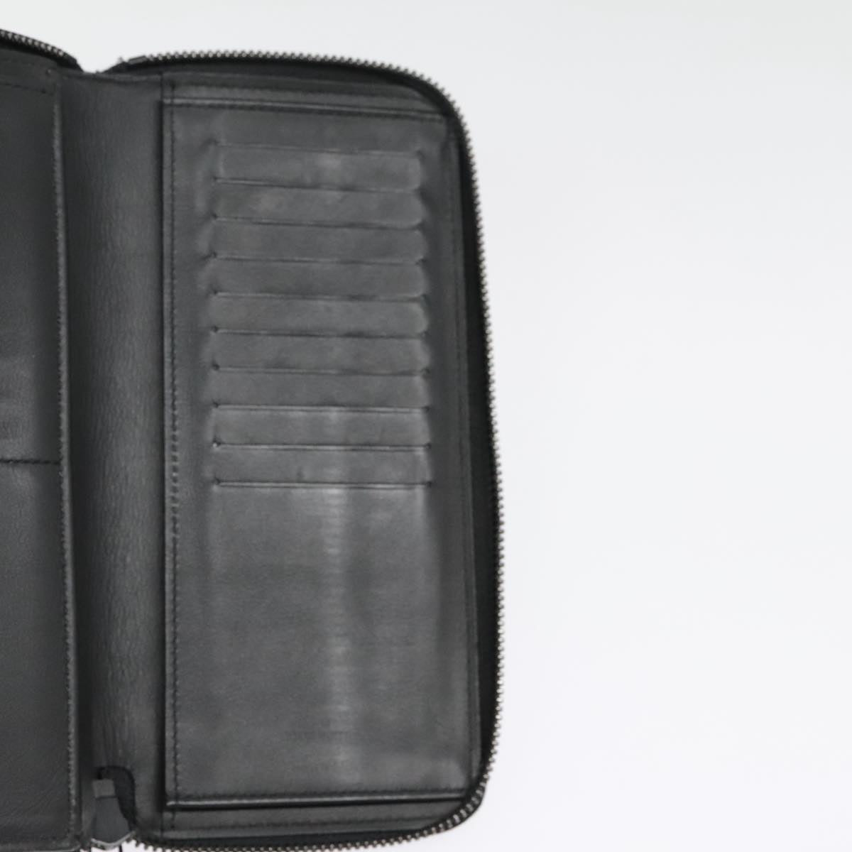Louis Vuitton Zippy Wallet Vertical Black Leather Wallet (Pre-Owned)