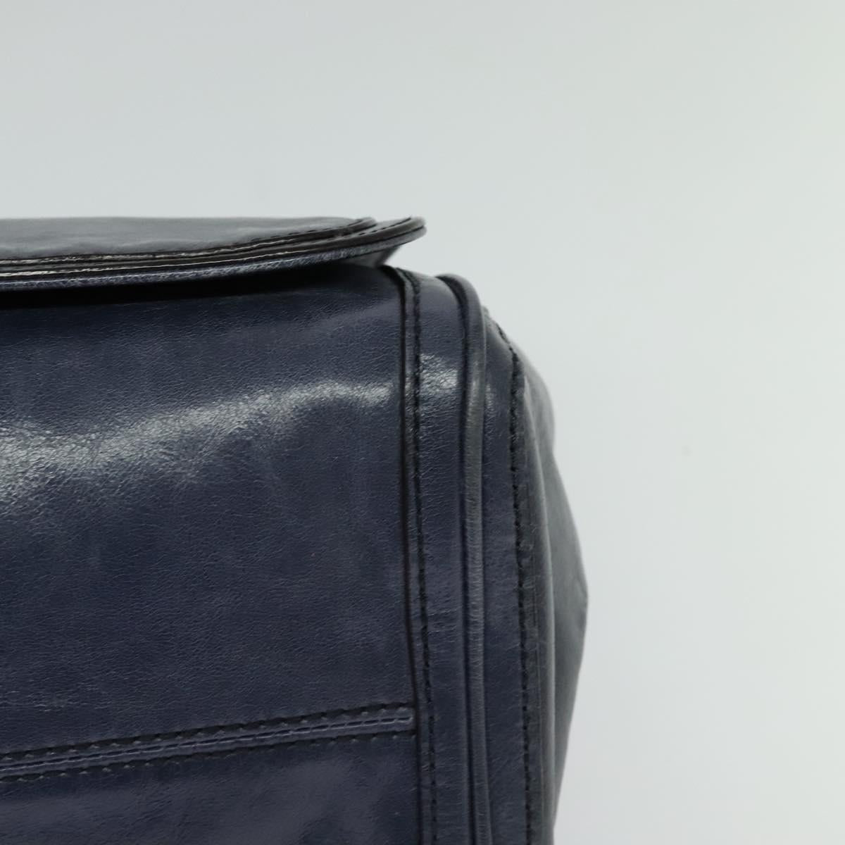 MCM Navy Leather Handbag (Pre-Owned)