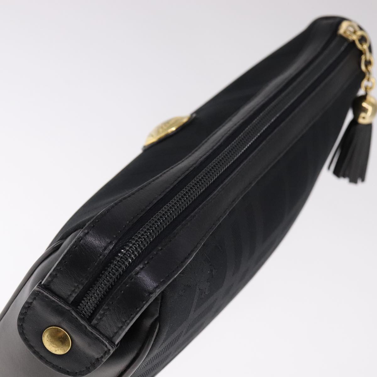 Burberry Black Canvas Clutch Bag (Pre-Owned)
