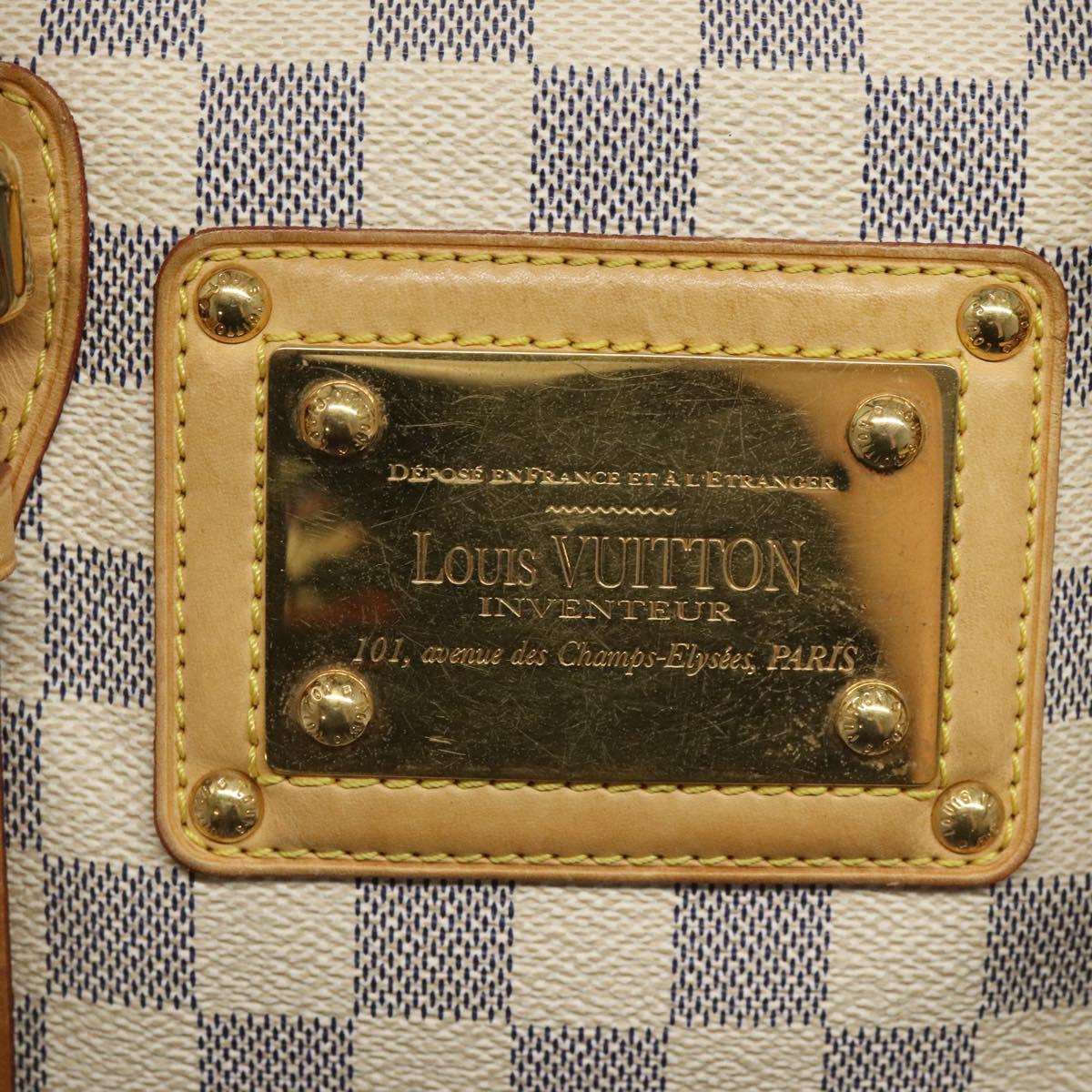Louis Vuitton Berkeley White Canvas Handbag (Pre-Owned)