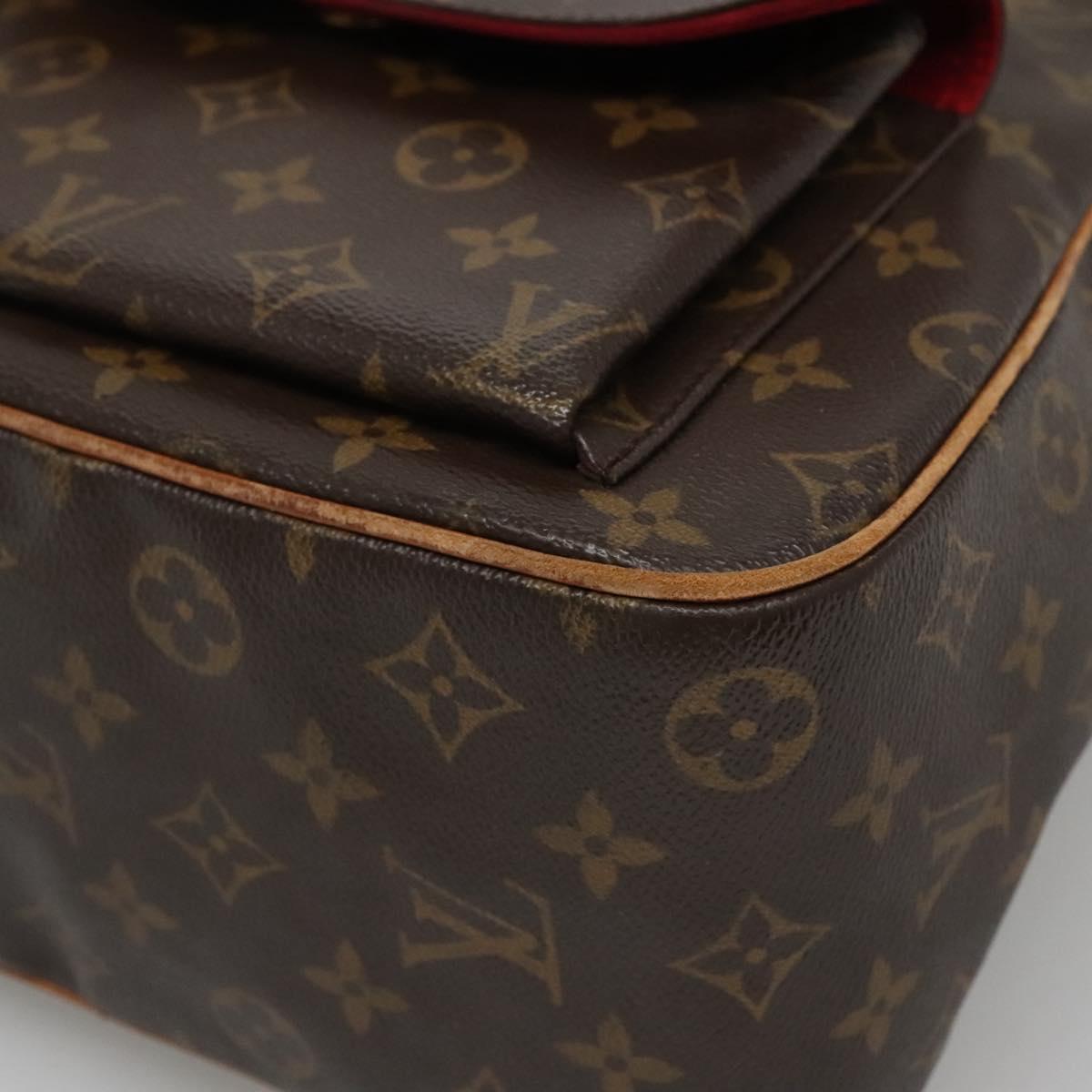Louis Vuitton Excentri Cité Brown Canvas Handbag (Pre-Owned)