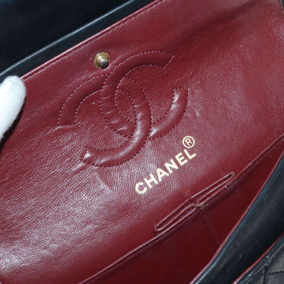 Chanel Timeless Black Leather Shoulder Bag (Pre-Owned)