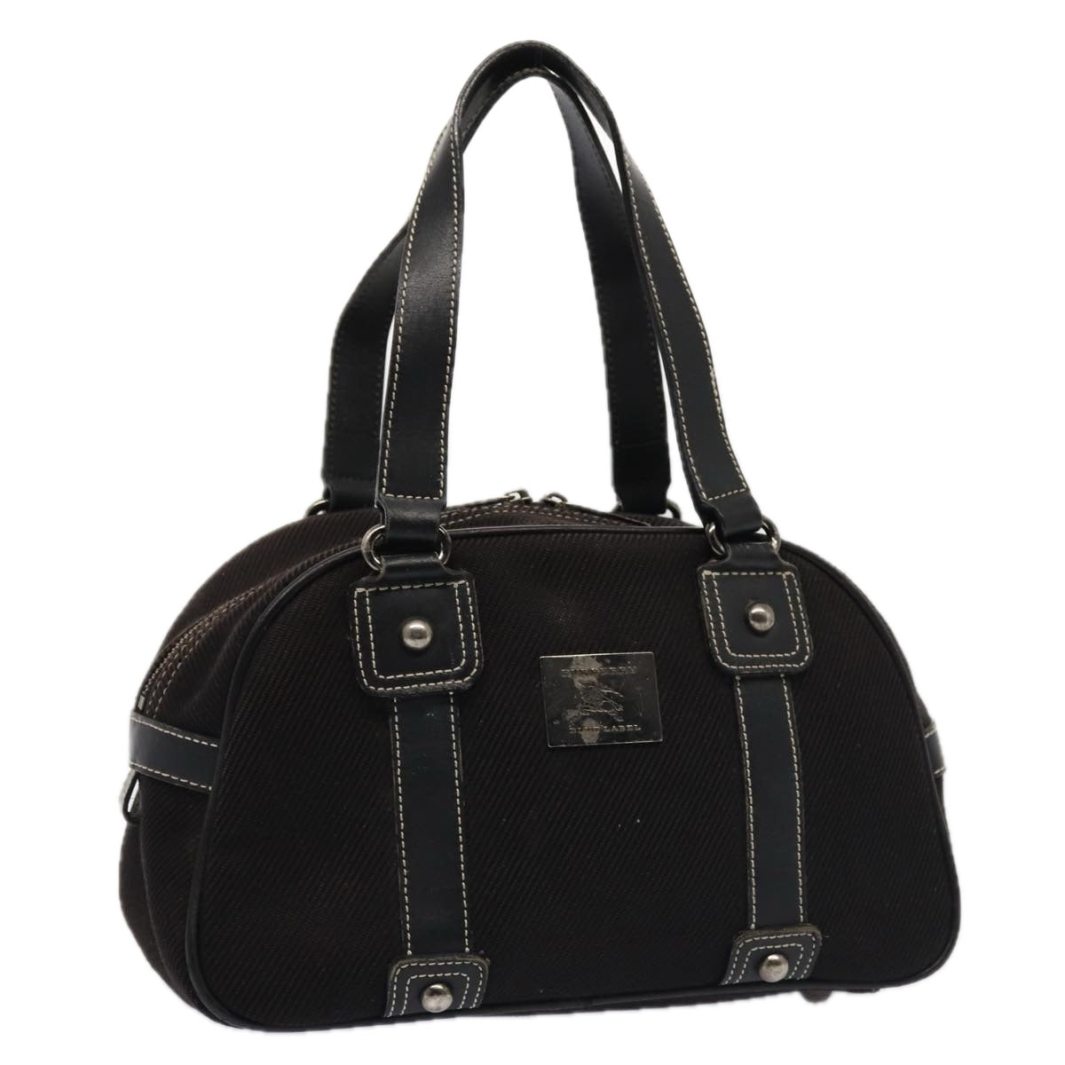 Burberry Black Canvas Handbag (Pre-Owned)