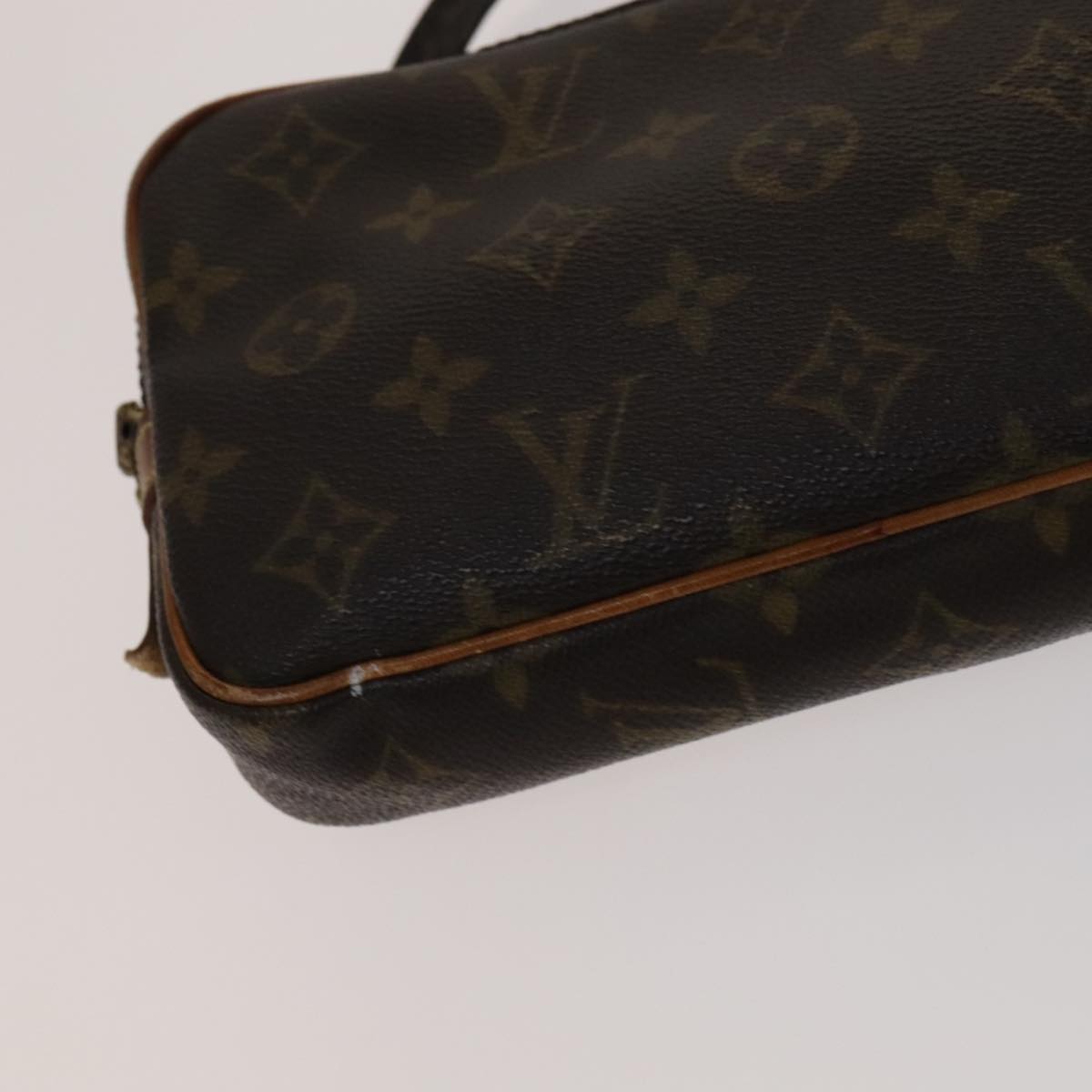 Louis Vuitton Marly Brown Canvas Shoulder Bag (Pre-Owned)