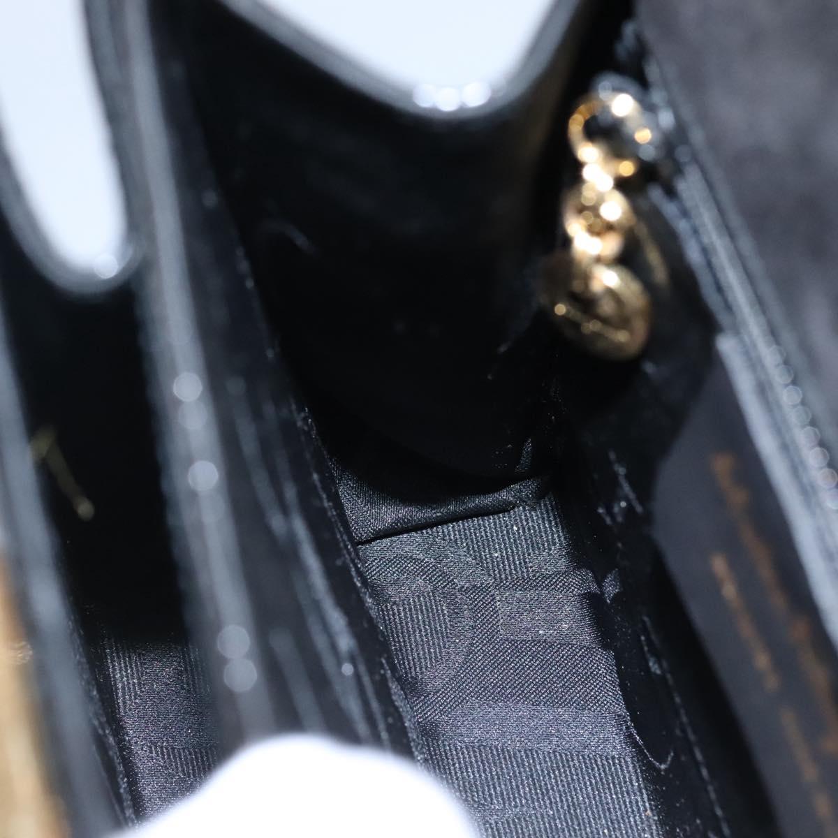 Salvatore Ferragamo Gancini Black Ceramic Handbag (Pre-Owned)