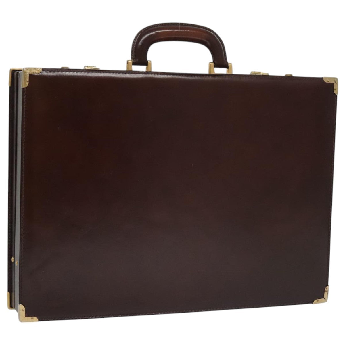 Bally Brown Leather Briefcase Bag (Pre-Owned)