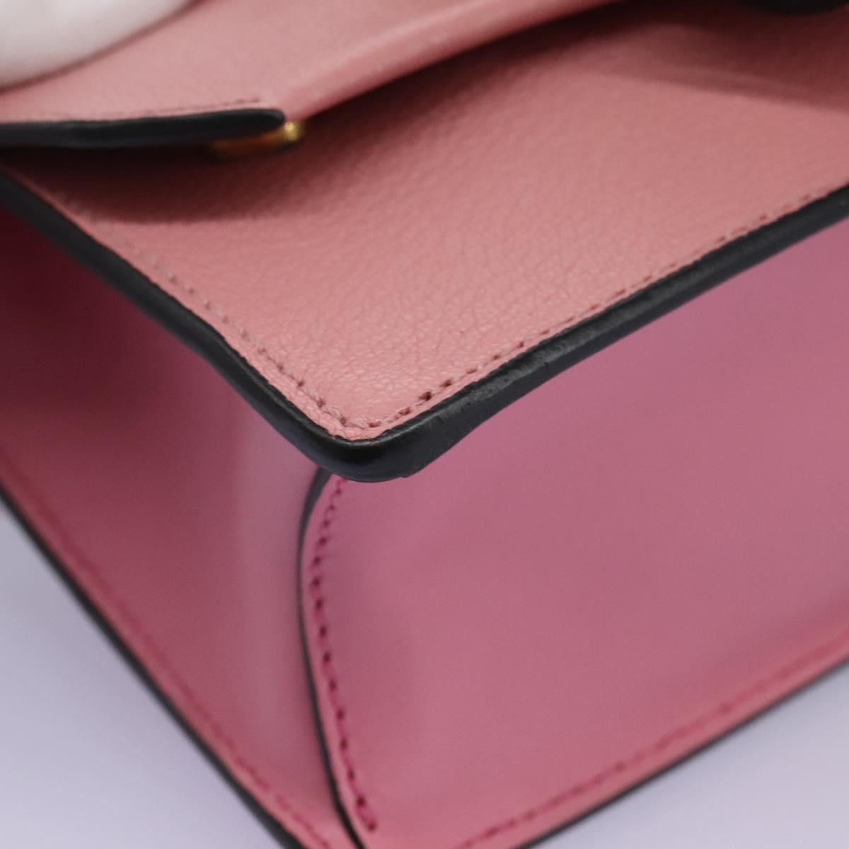 Miu Miu Madras Pink Leather Shoulder Bag (Pre-Owned)