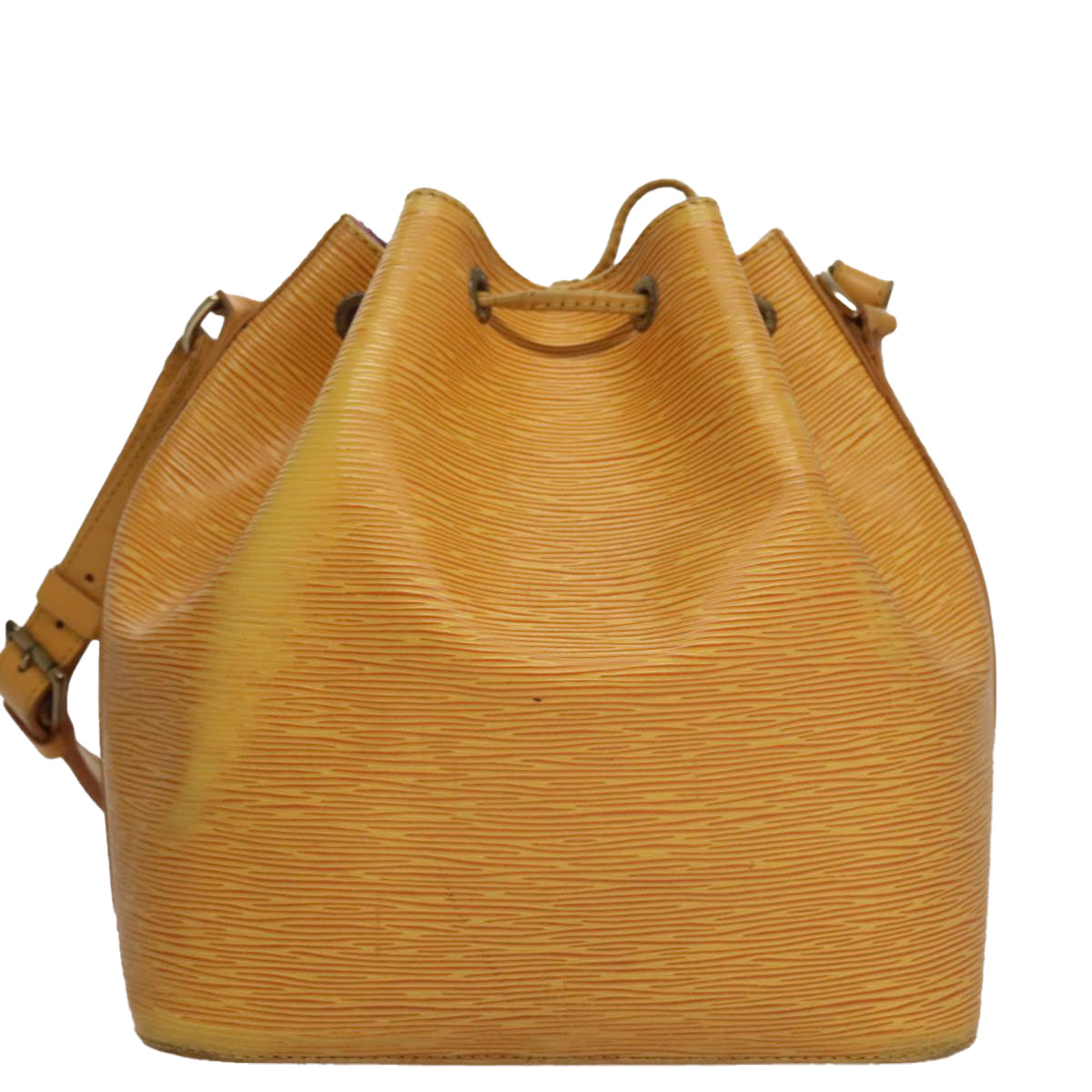 Louis Vuitton Petit Noé Yellow Leather Shoulder Bag (Pre-Owned)