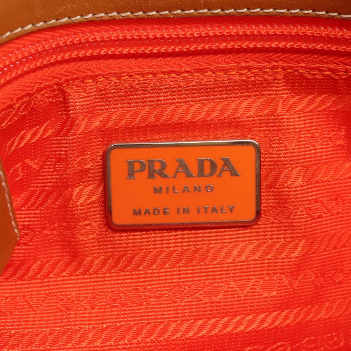 Prada Re-Nylon Orange Synthetic Shoulder Bag (Pre-Owned)