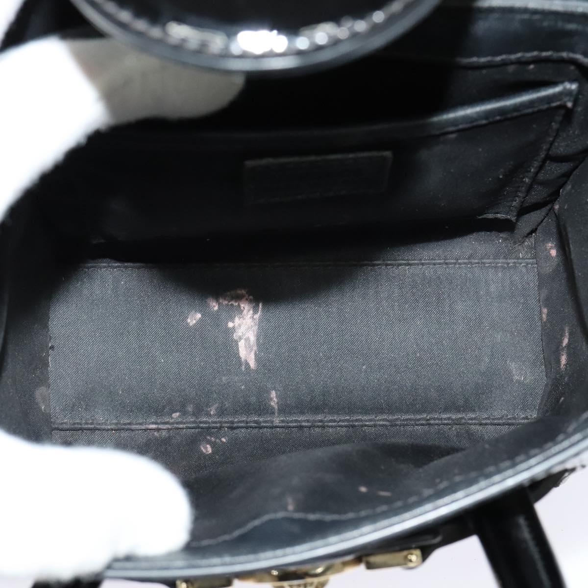 Versace Black Patent Leather Handbag (Pre-Owned)