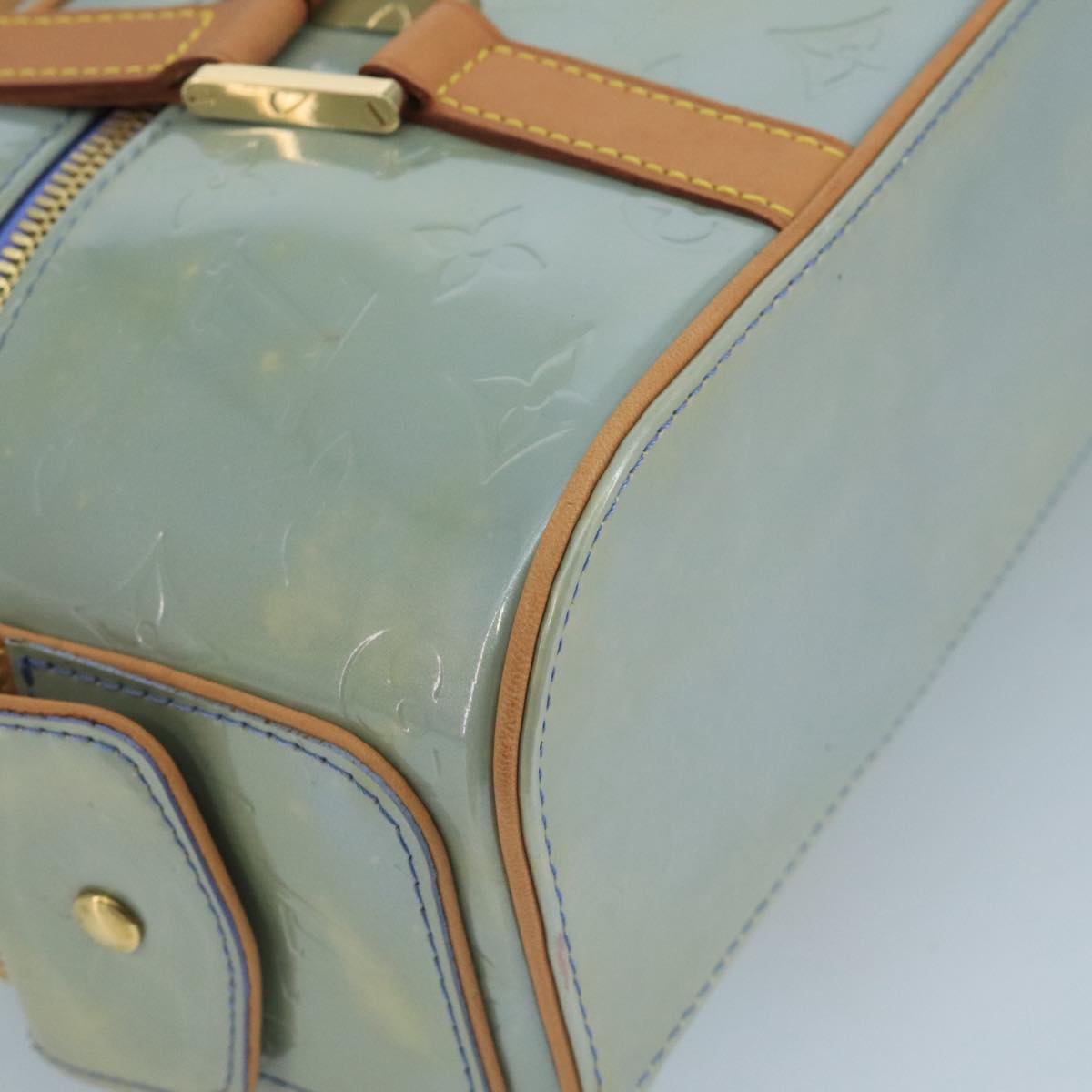Louis Vuitton Purple Patent Leather Handbag (Pre-Owned)