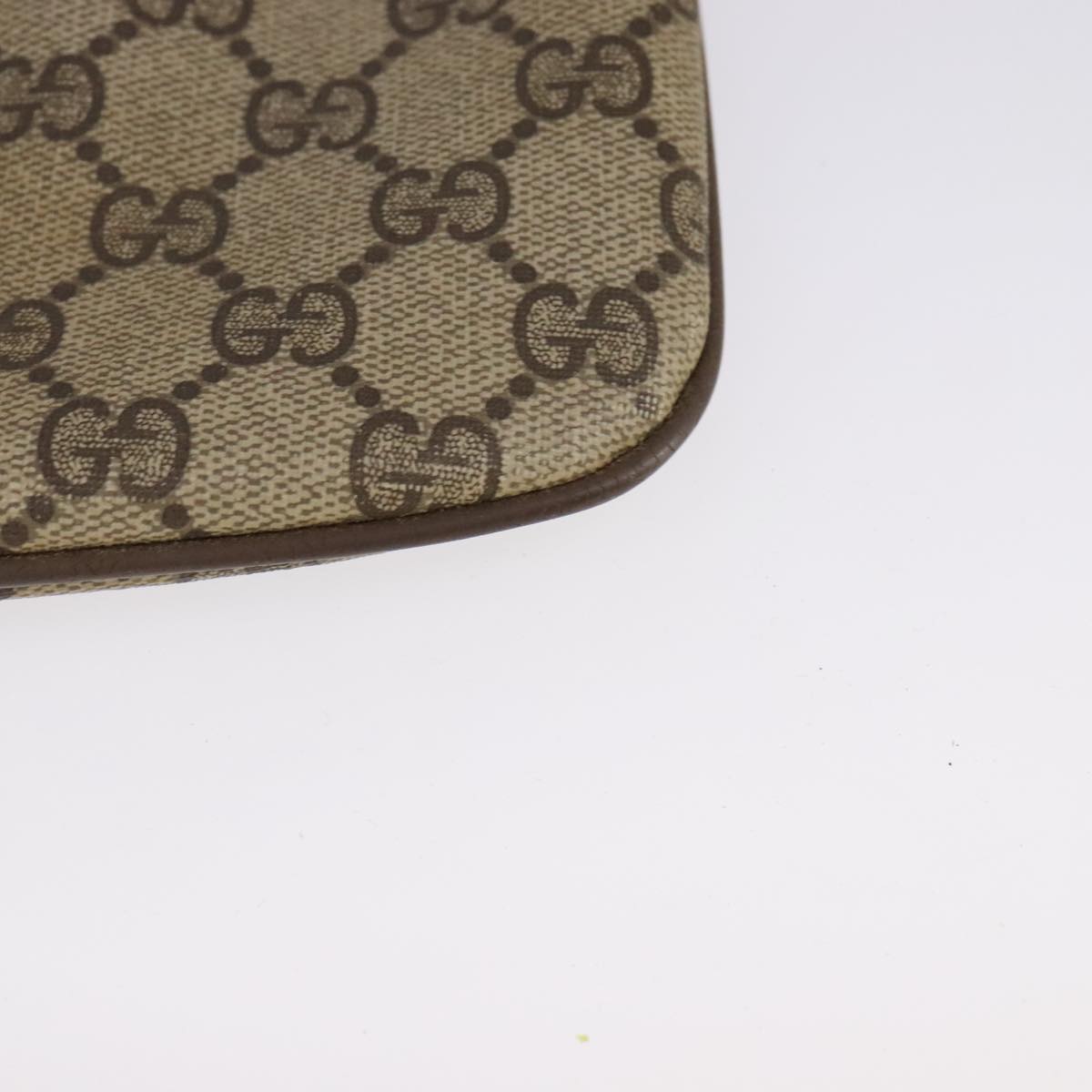 Gucci Gg Canvas Beige Canvas Shoulder Bag (Pre-Owned)
