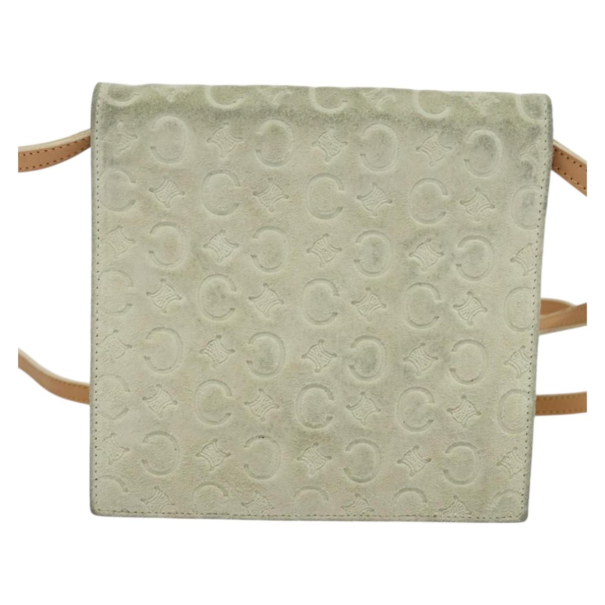 Céline Macadam Grey Suede Wallet (Pre-Owned)