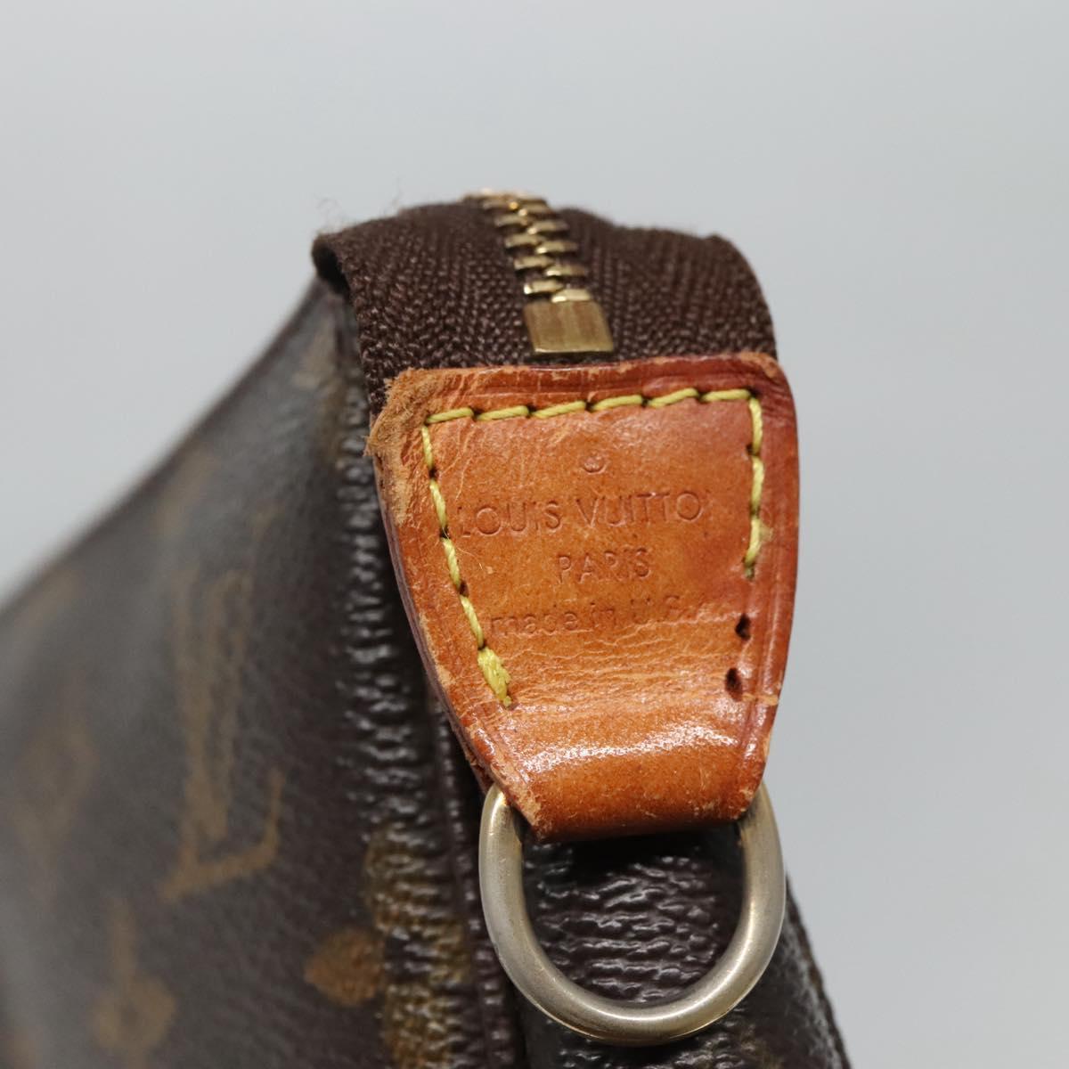 Louis Vuitton Pochette Accessoire Brown Canvas Clutch Bag (Pre-Owned)