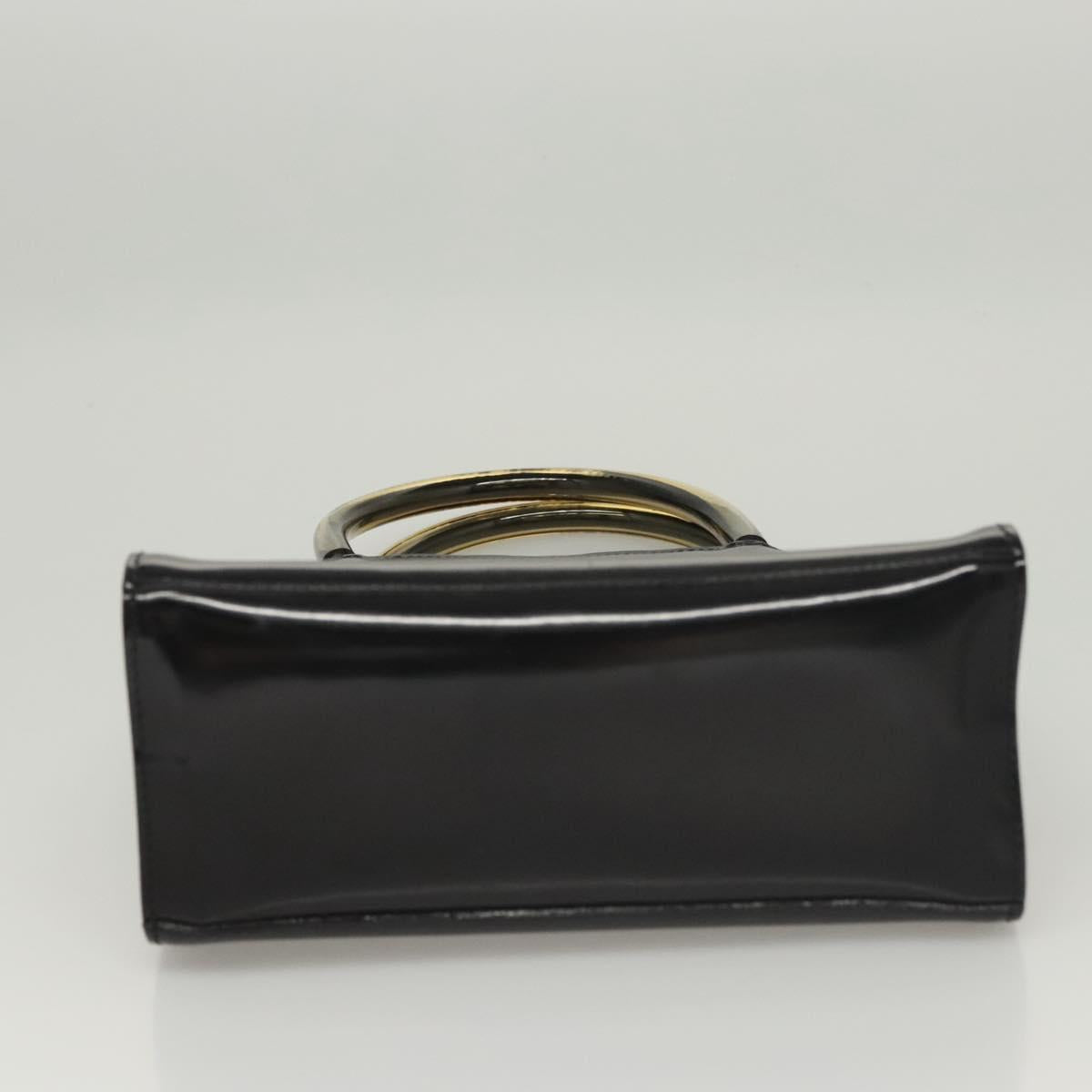 Salvatore Ferragamo Black Patent Leather Handbag (Pre-Owned)