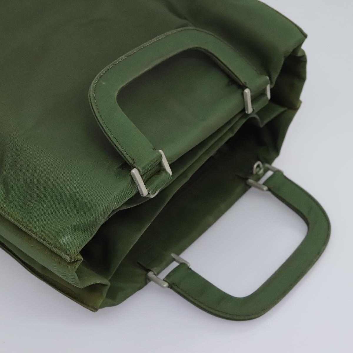 Prada Tessuto Green Synthetic Handbag (Pre-Owned)