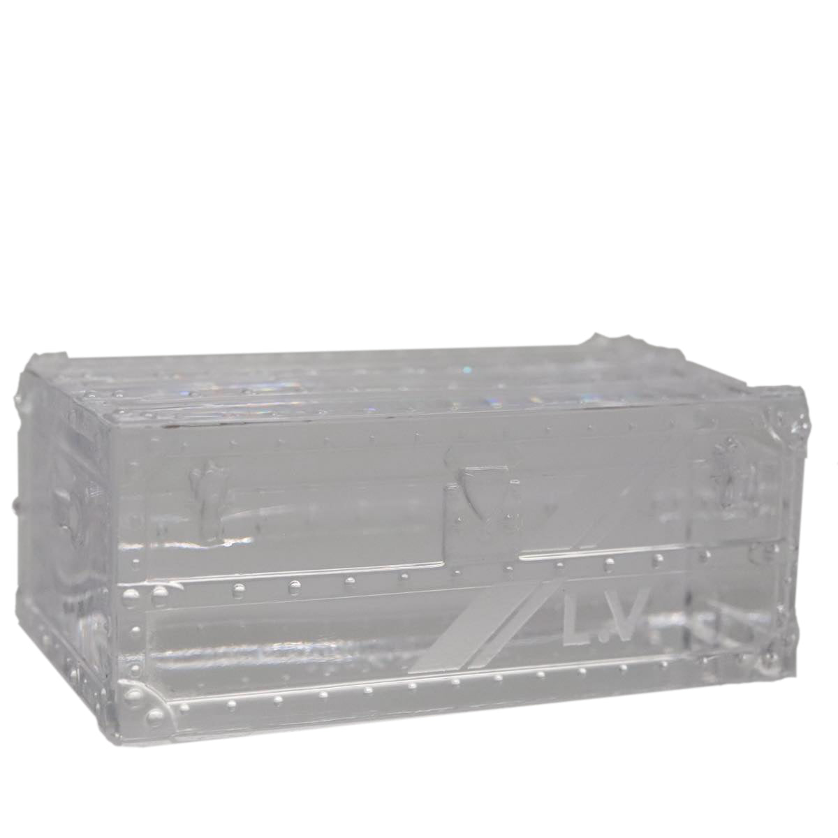 Louis Vuitton Paperweight Transparent Glass Wallet (Pre-Owned)