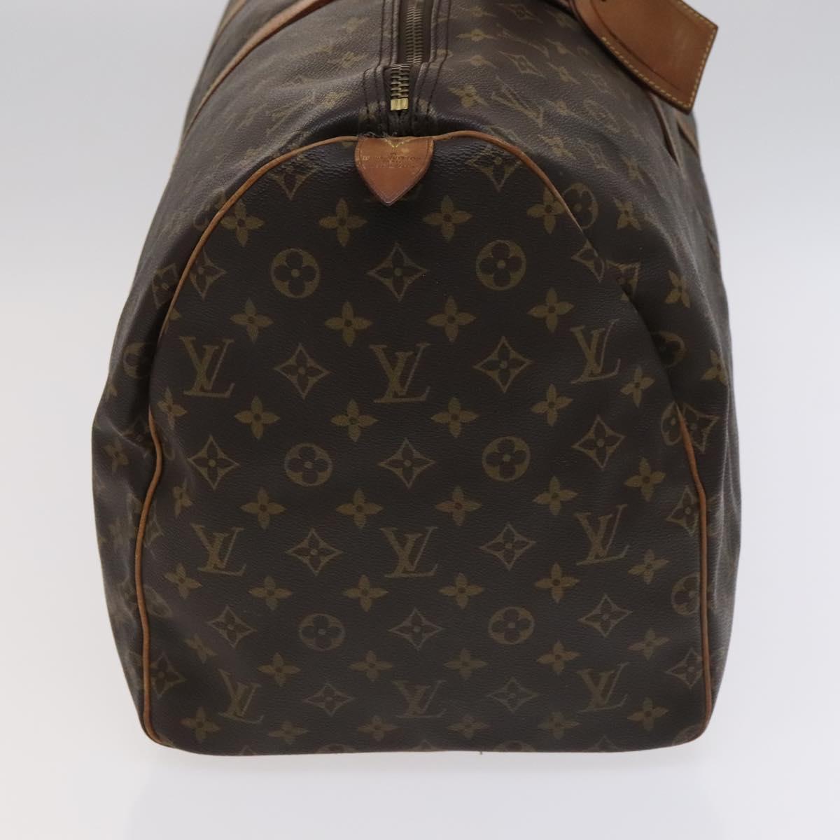 Louis Vuitton Keepall 55 Brown Canvas Travel Bag (Pre-Owned)