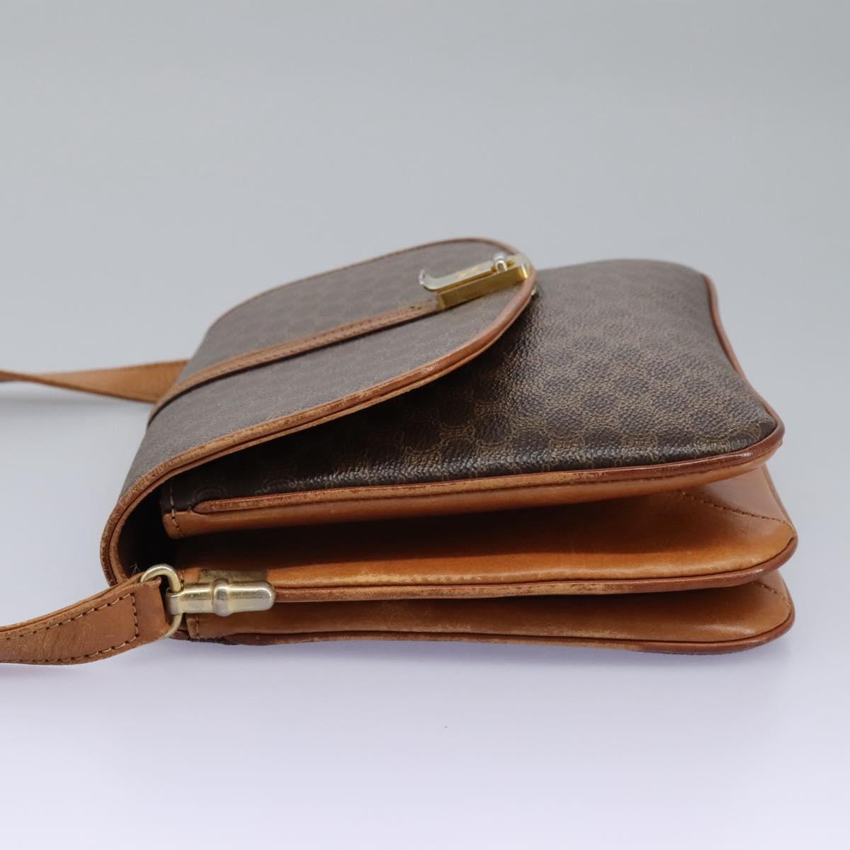 Céline Macadam Brown Canvas Shoulder Bag (Pre-Owned)