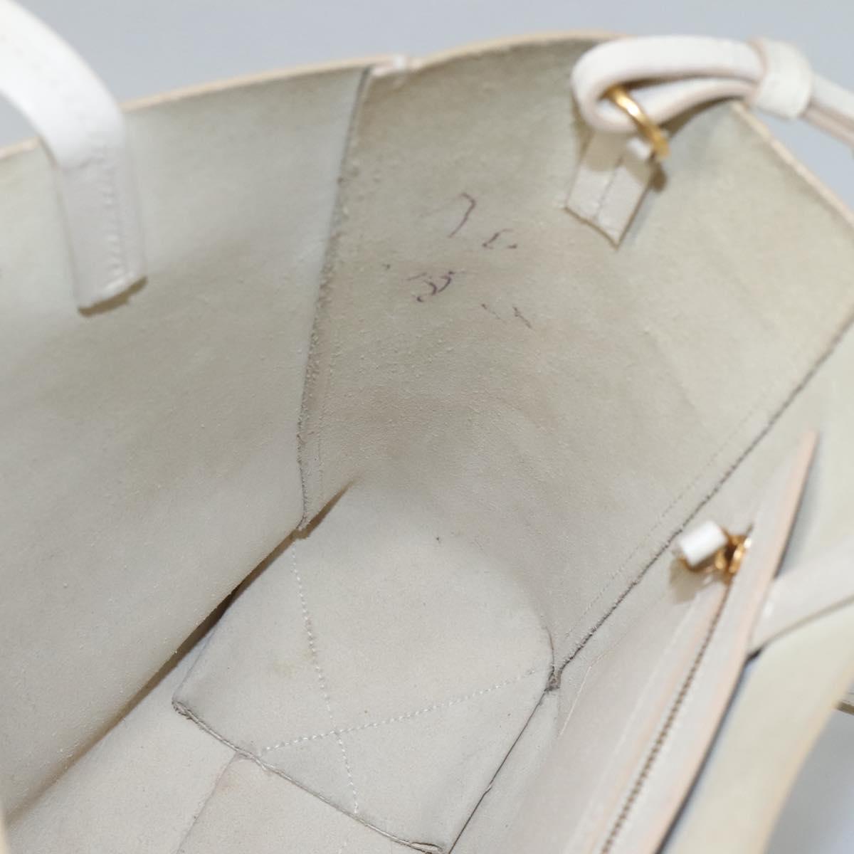 Céline Cabas Vertical Beige Leather Shoulder Bag (Pre-Owned)