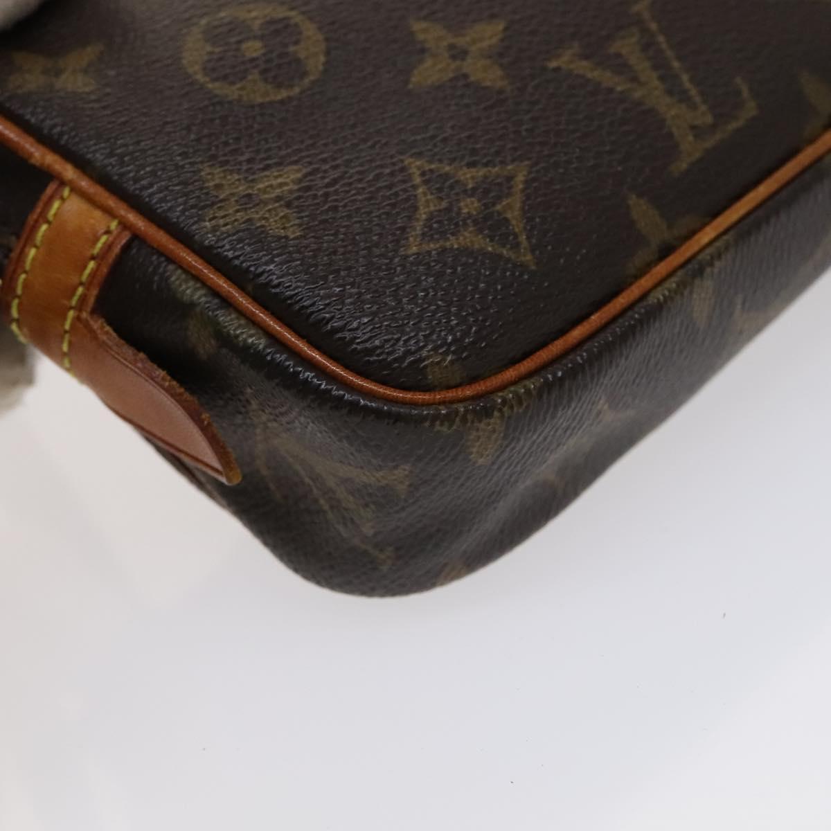 Louis Vuitton Marly Brown Canvas Shoulder Bag (Pre-Owned)