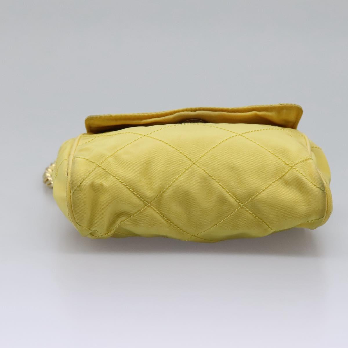 Prada Yellow Synthetic Shoulder Bag (Pre-Owned)