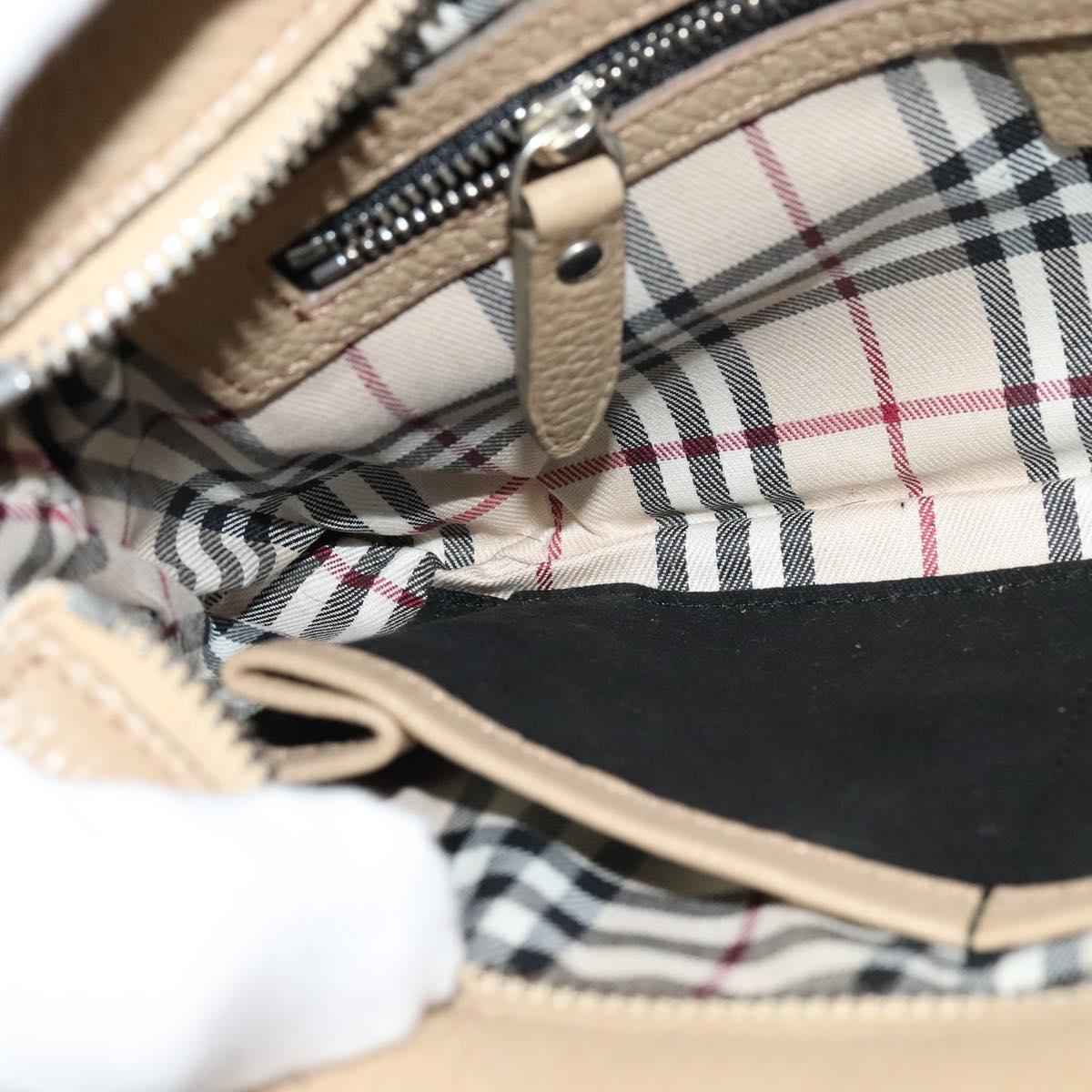 Burberry - Beige Leather Shoulder Bag (Pre-Owned)