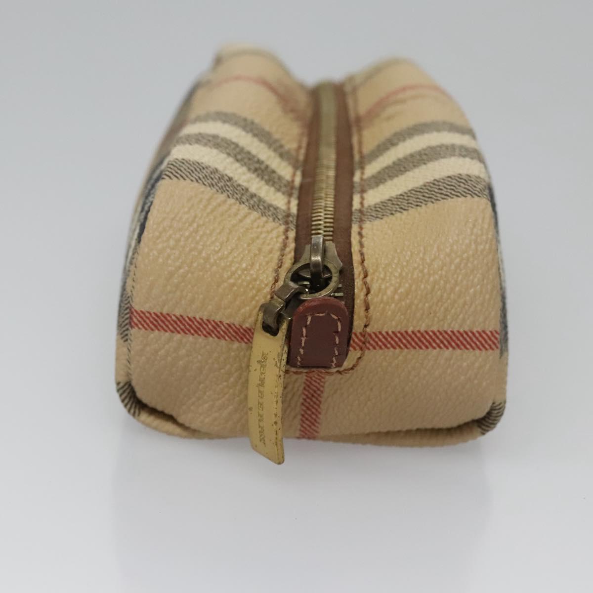 Burberry Nova Check Beige Canvas Clutch Bag (Pre-Owned)